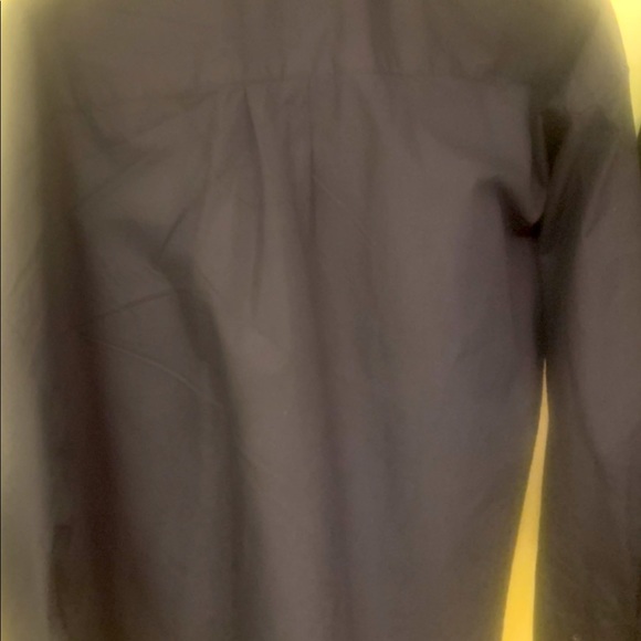 NAVY BLUE BUTTON FRONT DRESS SHIRT SIZE 2xl men - Picture 3 of 3